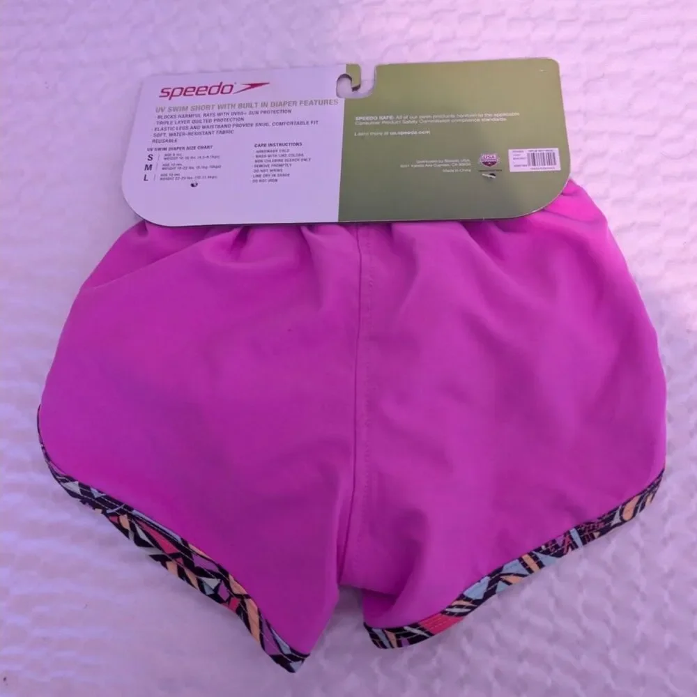 Speedo Kid's Combo Shorts Neon Violet Size L